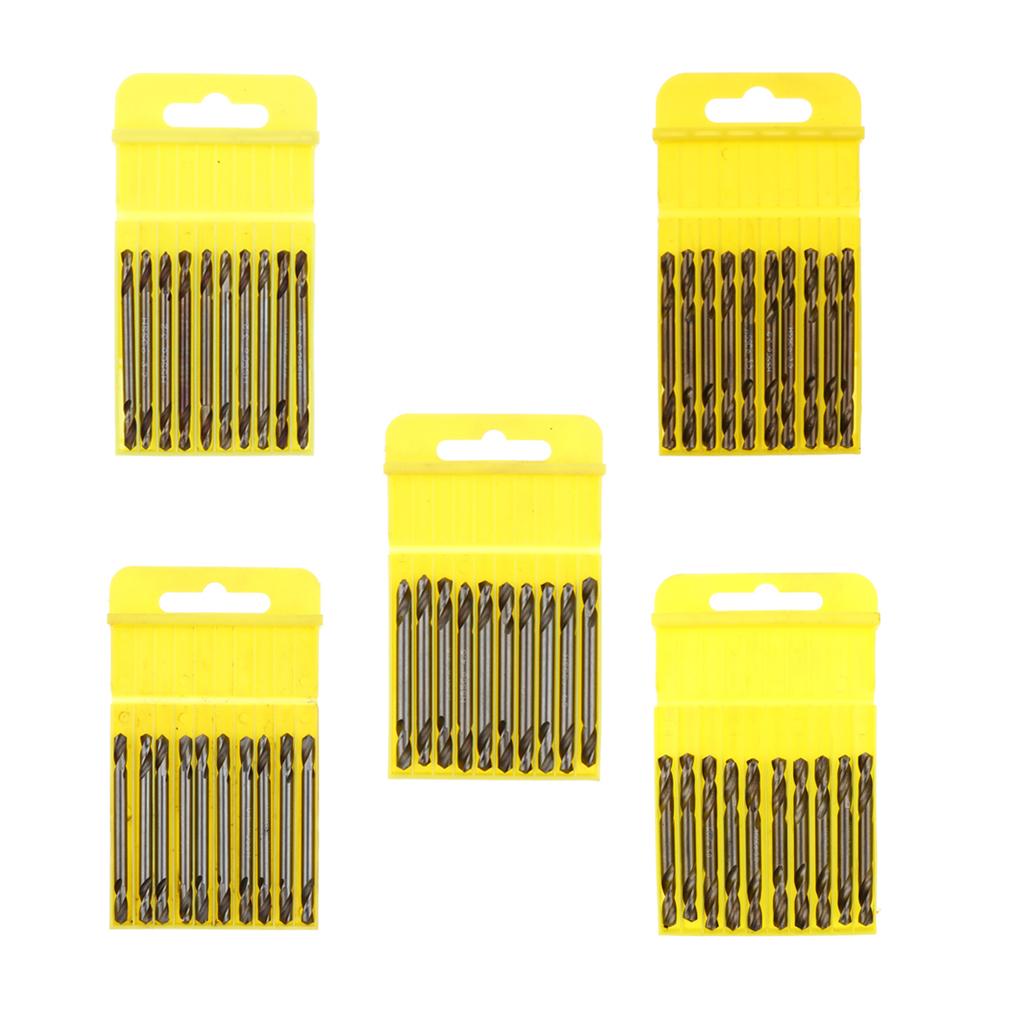 10pcs High Speed Steel HSS Drill  Twist Metal Drill Bit Double Ended 3.2mm