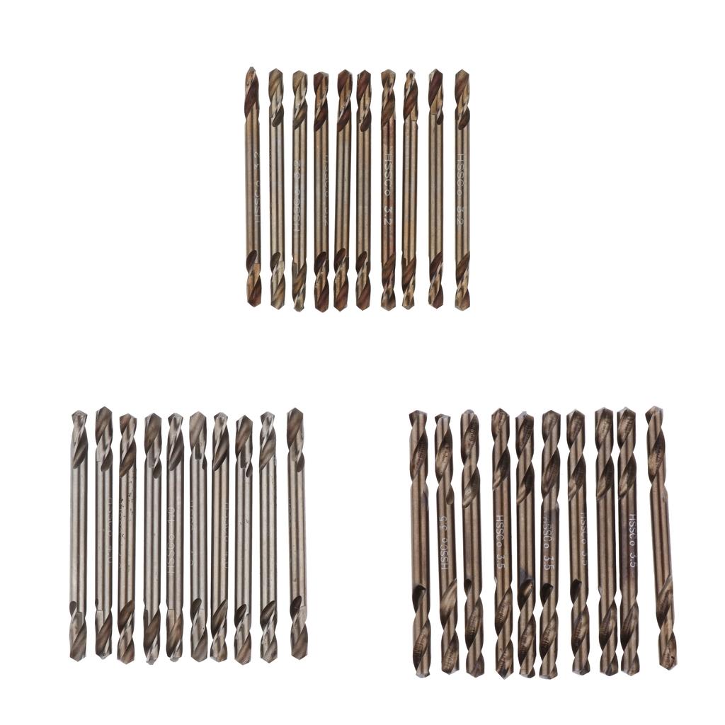 10pcs High Speed Steel HSS Drill  Twist Metal Drill Bit Double Ended 3.2mm