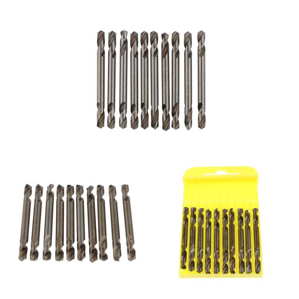 10pcs High Speed Steel HSS Drill  Twist Metal Drill Bit Double Ended 3.5mm