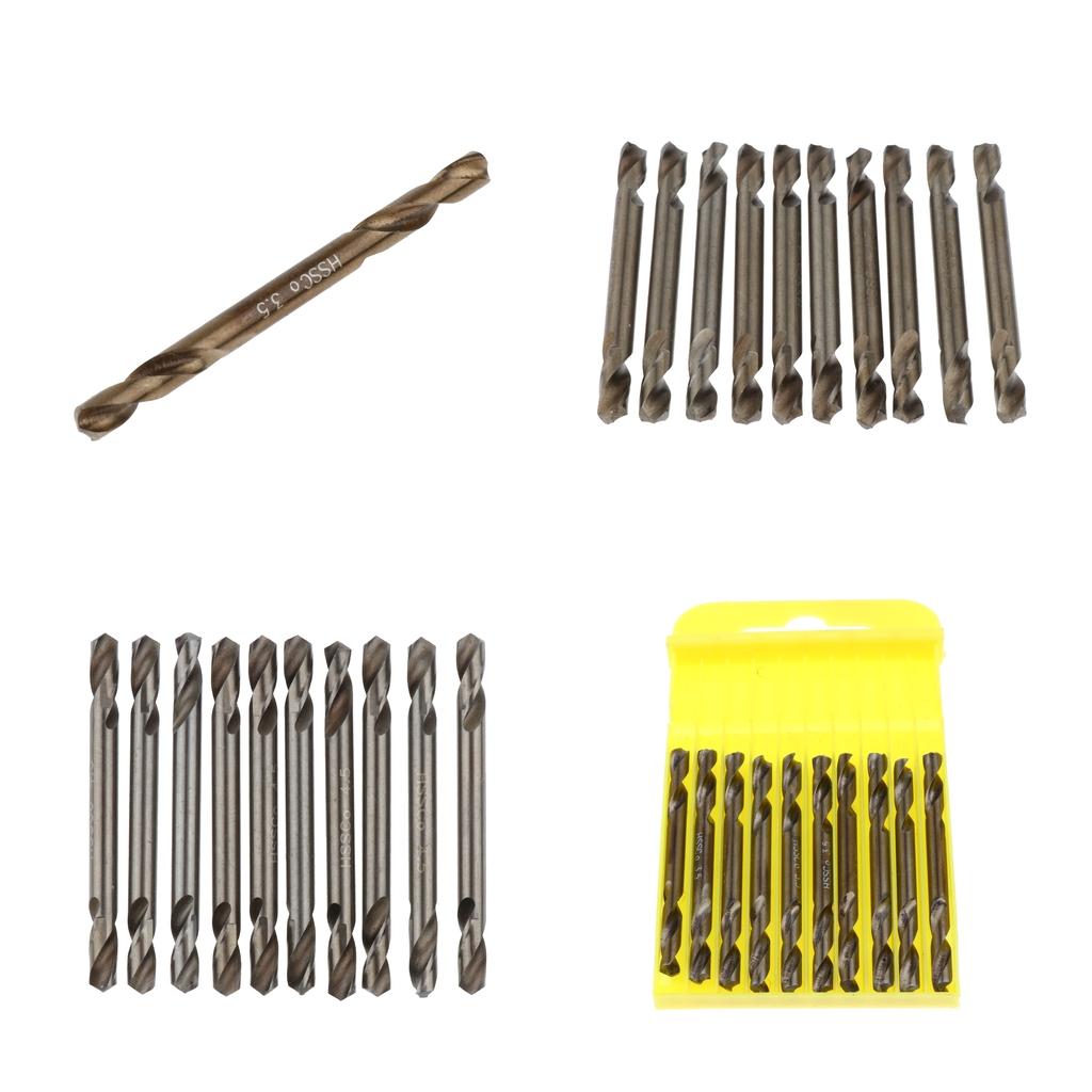 10pcs High Speed Steel HSS Drill  Twist Metal Drill Bit Double Ended 3.5mm