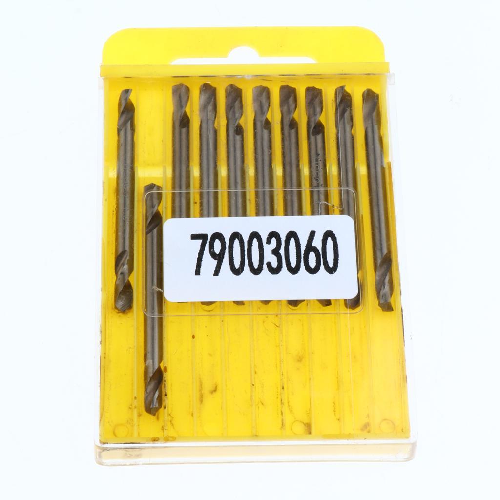 10pcs High Speed Steel HSS Drill  Twist Metal Drill Bit Double Ended 4mm