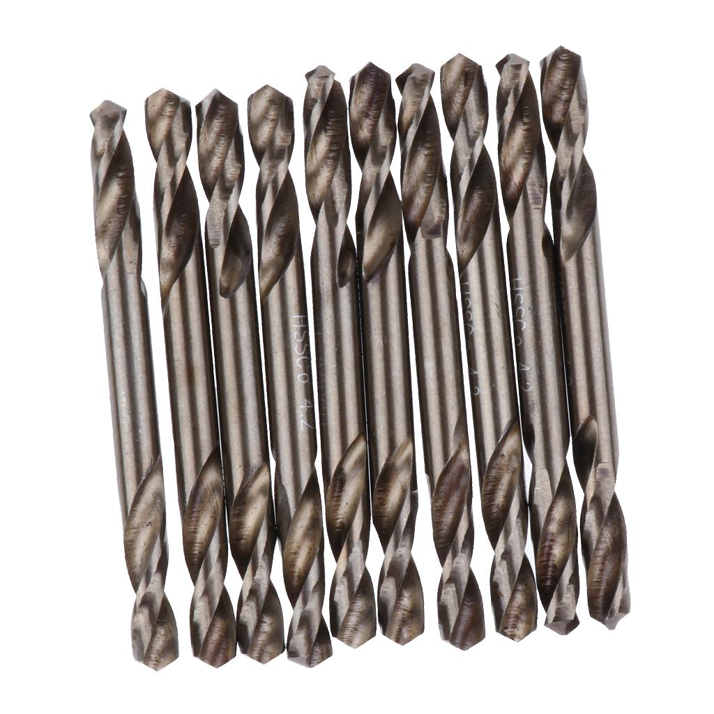 10 Pieces 4.2mm High Speed Steel Colbalt M35 Double End Twist Drill Bits