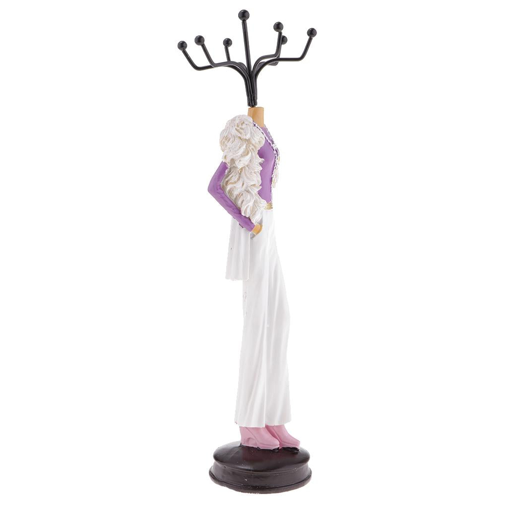 Jewelry Display Stand Rack Holder Shelf Resin Female Model Wedding Decor 1-M