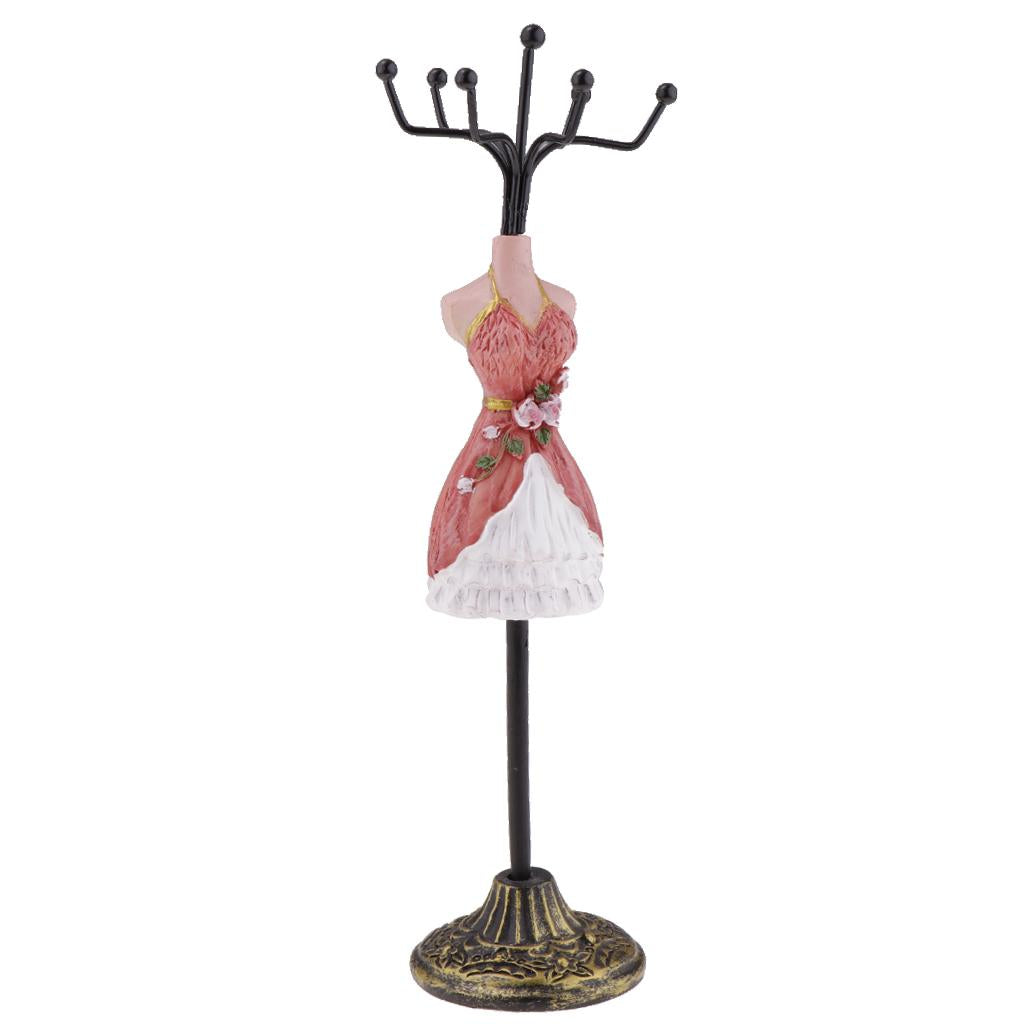 Jewelry Display Stand Rack Holder Shelf Resin Female Model Wedding Decor 11S