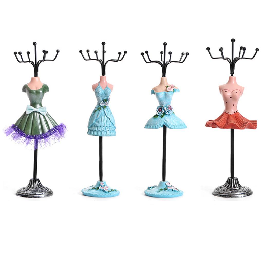 Jewelry Display Stand Rack Holder Shelf Resin Female Model Wedding Decor 13S