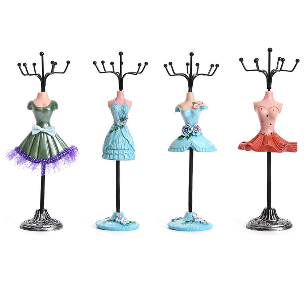 Jewelry Display Stand Rack Holder Shelf Resin Female Model Wedding Decor 14S