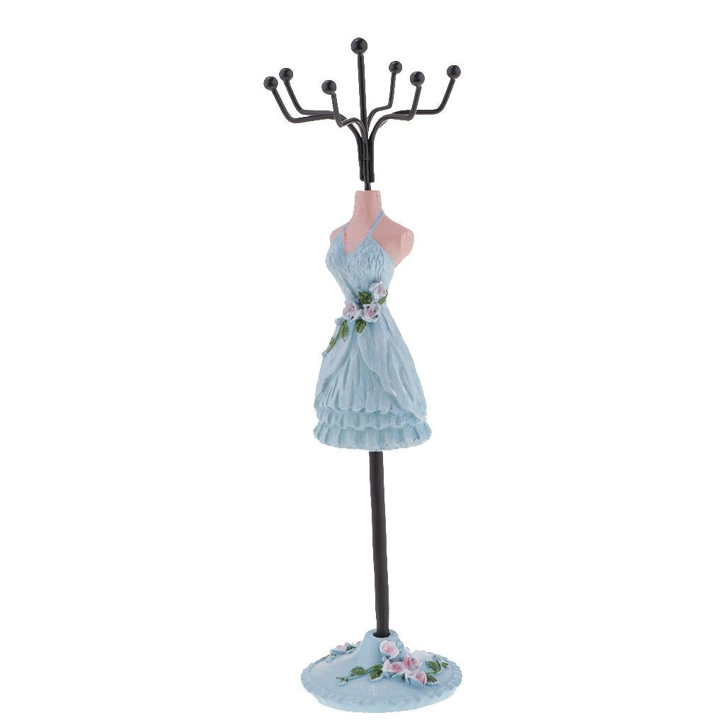 Jewelry Display Stand Rack Holder Shelf Resin Female Model Wedding Decor 14S