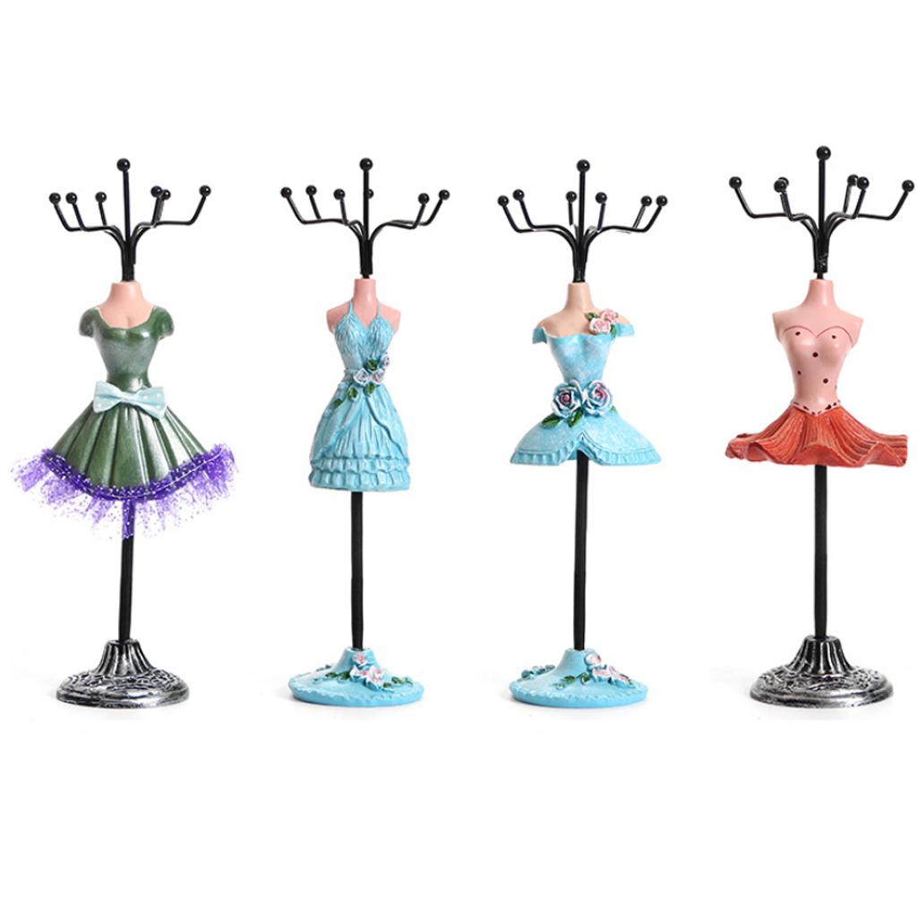 Jewelry Display Stand Rack Holder Shelf Resin Female Model Wedding Decor 16S