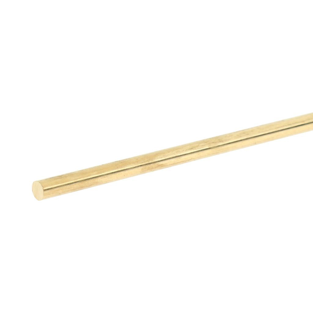 50cm x Brass Round Bar Rod Metric 4mm-8mm Cut Material 4mm