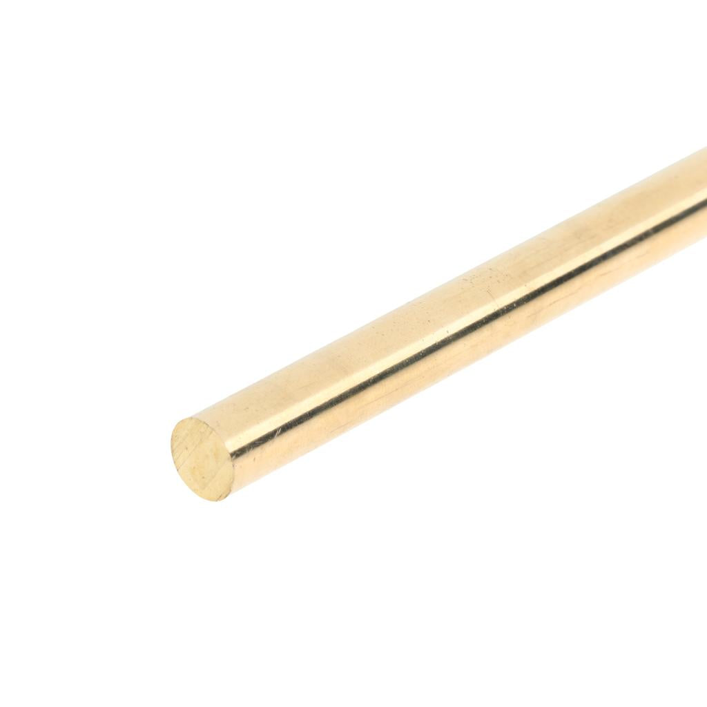 50cm x Brass Round Bar Rod Metric 4mm-8mm Cut Material 6mm