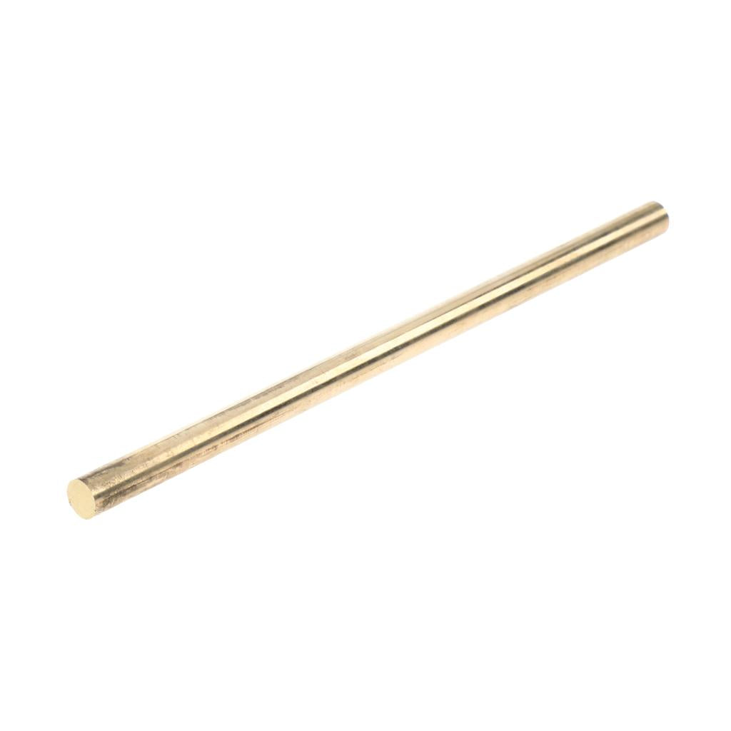 4" / Diameter 5mm Solid Brass Round Bar Rod, Lathe Bar Stock