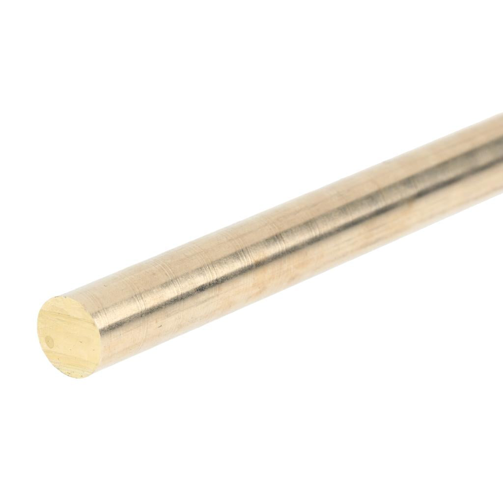 10" / Diameter 8mm Solid Brass Round Bar Rod, Lathe Bar Stock 