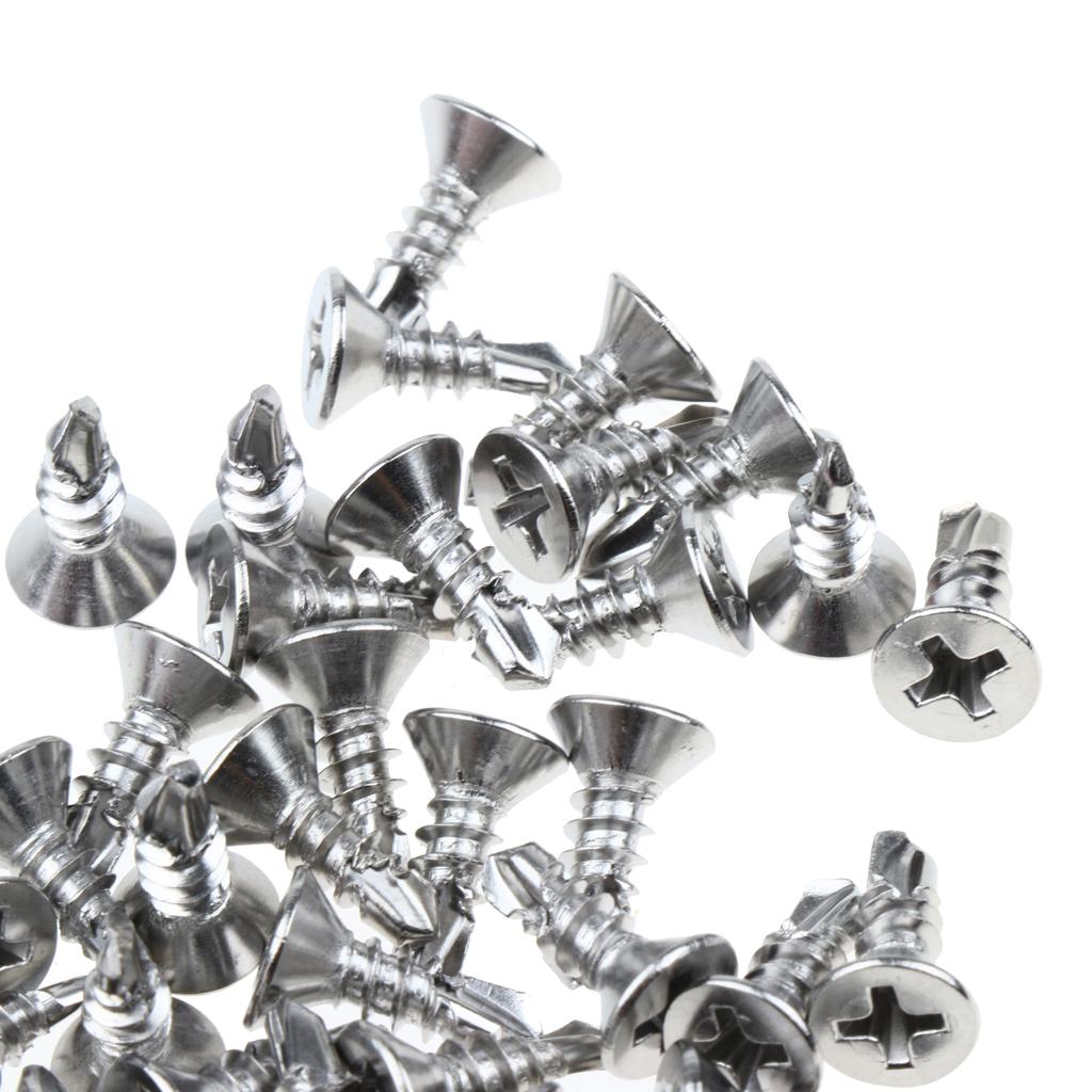 100x M4.2 Countersunk Self Tapping Drilling Philips Drive Fixing Screws 13mm