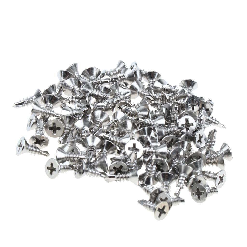 100x M4.2 Countersunk Self Tapping Drilling Philips Drive Fixing Screws 13mm