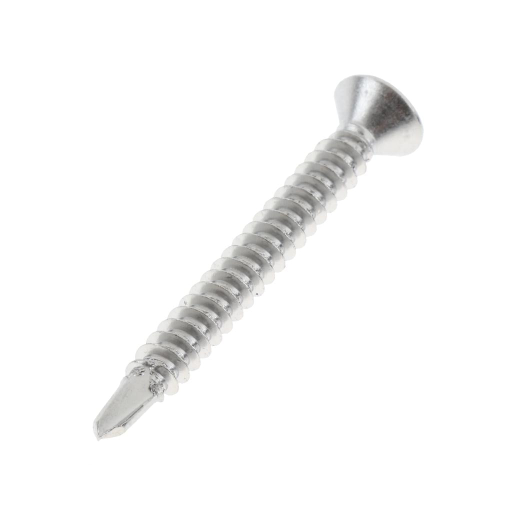 100x M4.2 Countersunk Self Tapping Drilling Philips Drive Fixing Screws 38mm