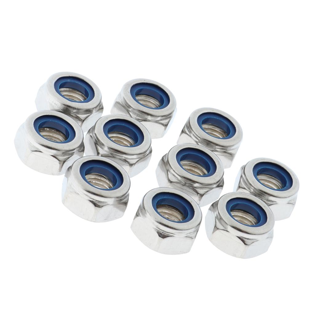 50Pieces Stainless Steel Lock Nut Assortment Kits  M10