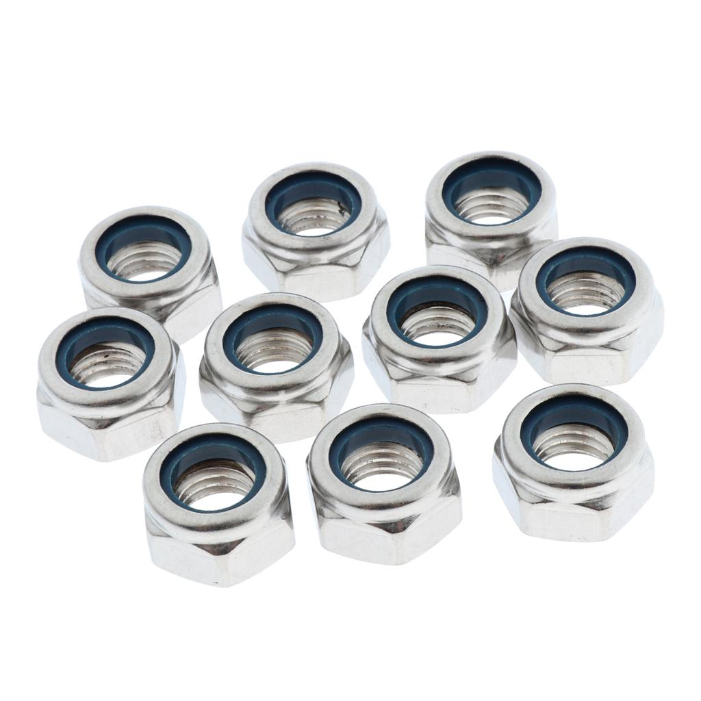 50Pieces Stainless Steel Lock Nut Assortment Kits  M12