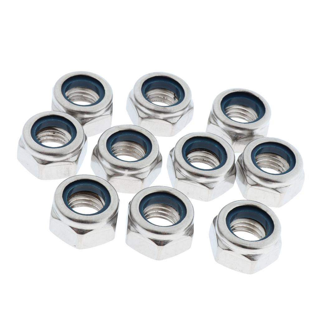 50Pieces Stainless Steel Lock Nut Assortment Kits  M12