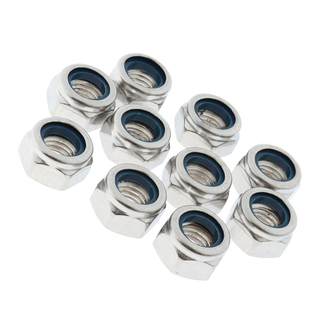 50Pieces Stainless Steel Lock Nut Assortment Kits  M12