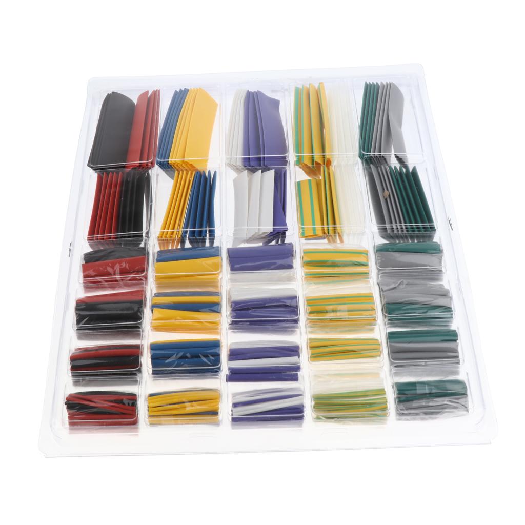 500 Pieces Heat Shrink Tube Tubing Electric Insulation Tube Kit Wire Wrap