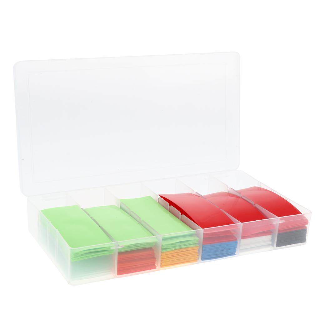 280Pcs PVC Heat Shrink Tubing Tube Wrap Kit Flat Multi-color