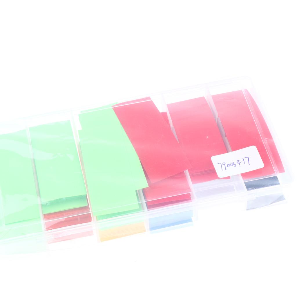 280Pcs PVC Heat Shrink Tubing Tube Wrap Kit Flat Multi-color