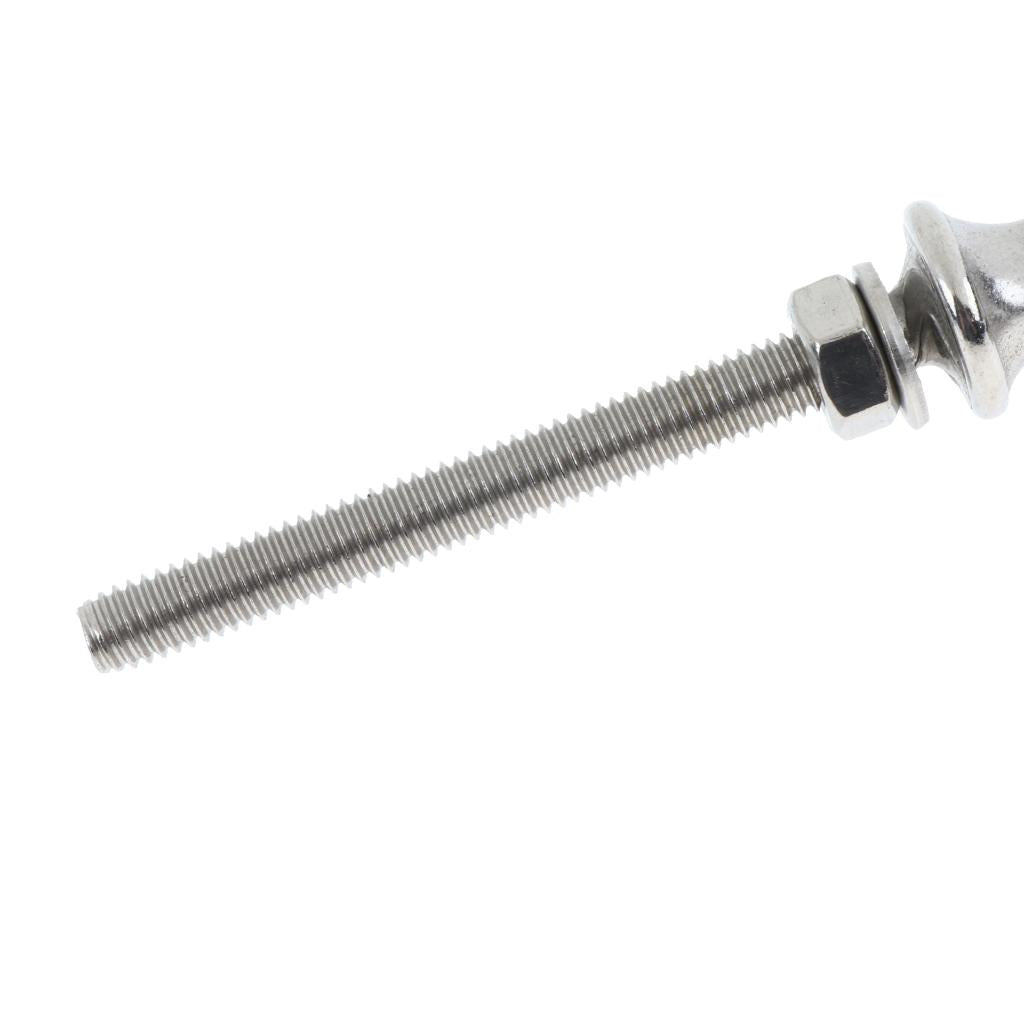 Stainless Steel Long Lifting Eye Bolt with Nut and Washer M6 60mm