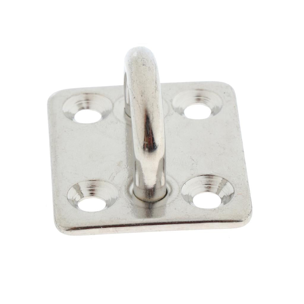 Heavy Duty Anchor 304 Stainless Steel Boat Square Eye Plate, for Yoga Swings Hammocks, Boat Rigging, Marine Deck Hardware