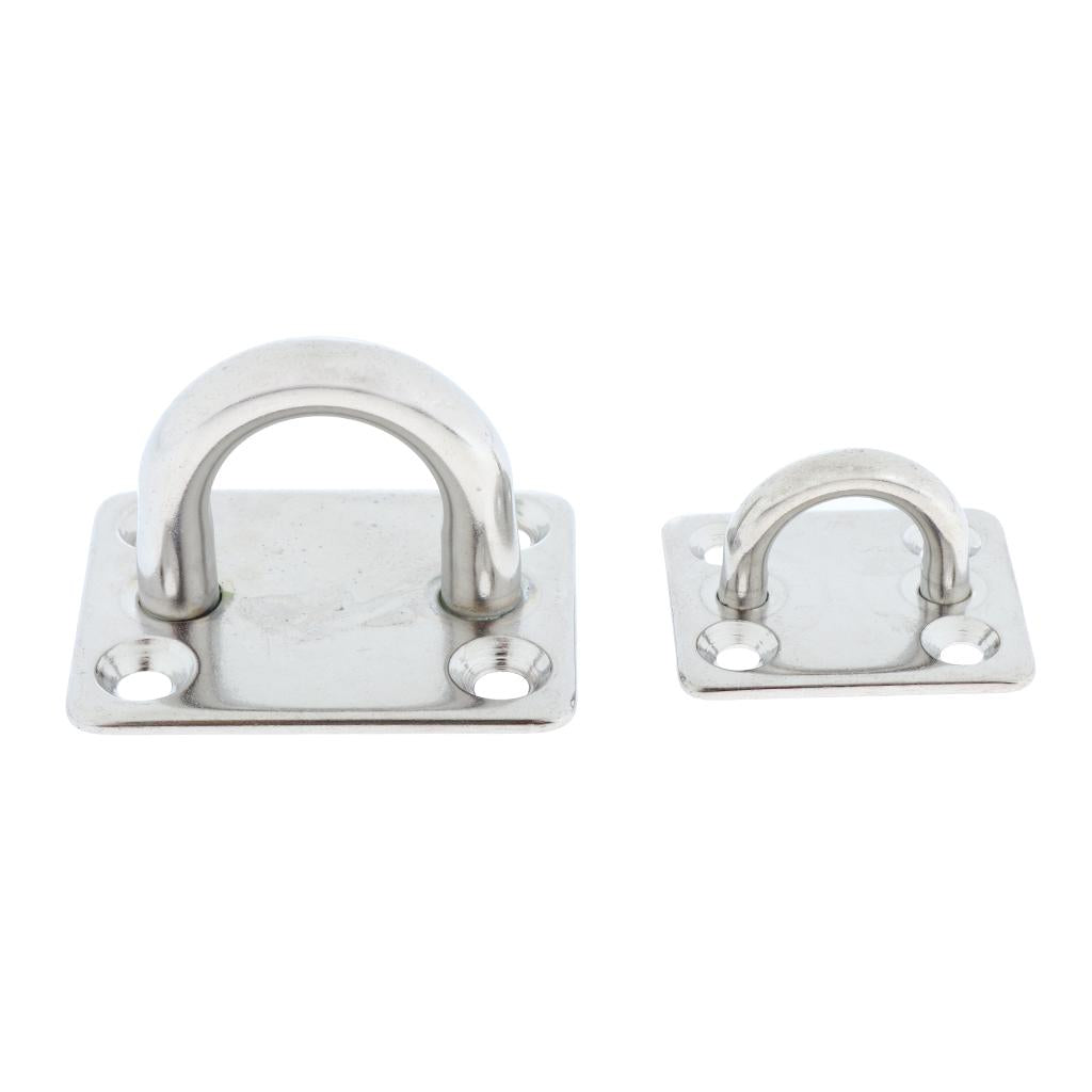 Heavy Duty Anchor 304 Stainless Steel Boat Square Eye Plate, for Yoga Swings Hammocks, Boat Rigging, Marine Deck Hardware