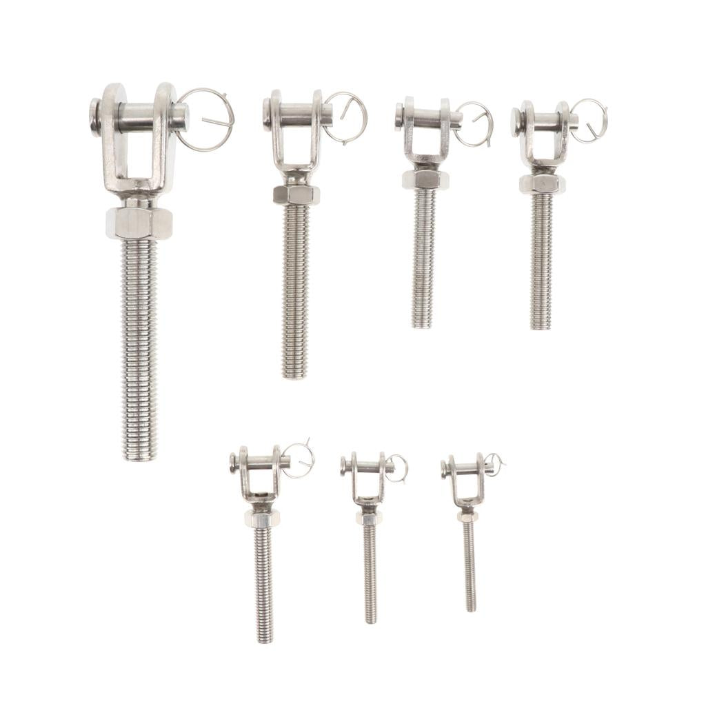 Stainless Steel Turnbuckle Bottle Screw Jaw Open Bolt Nut M10 (304)