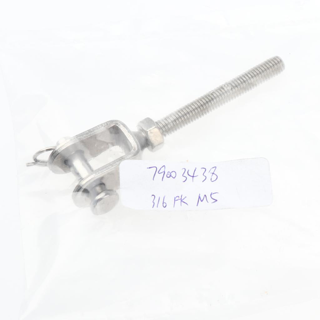 Stainless Steel Turnbuckle Bottle Screw Jaw Open Bolt Nut M5 (316)