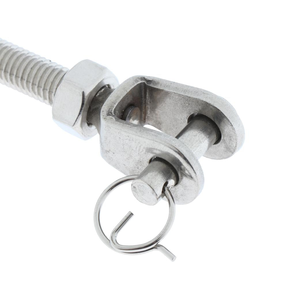 Stainless Steel Turnbuckle Bottle Screw Jaw Open Bolt Nut M8 (316)