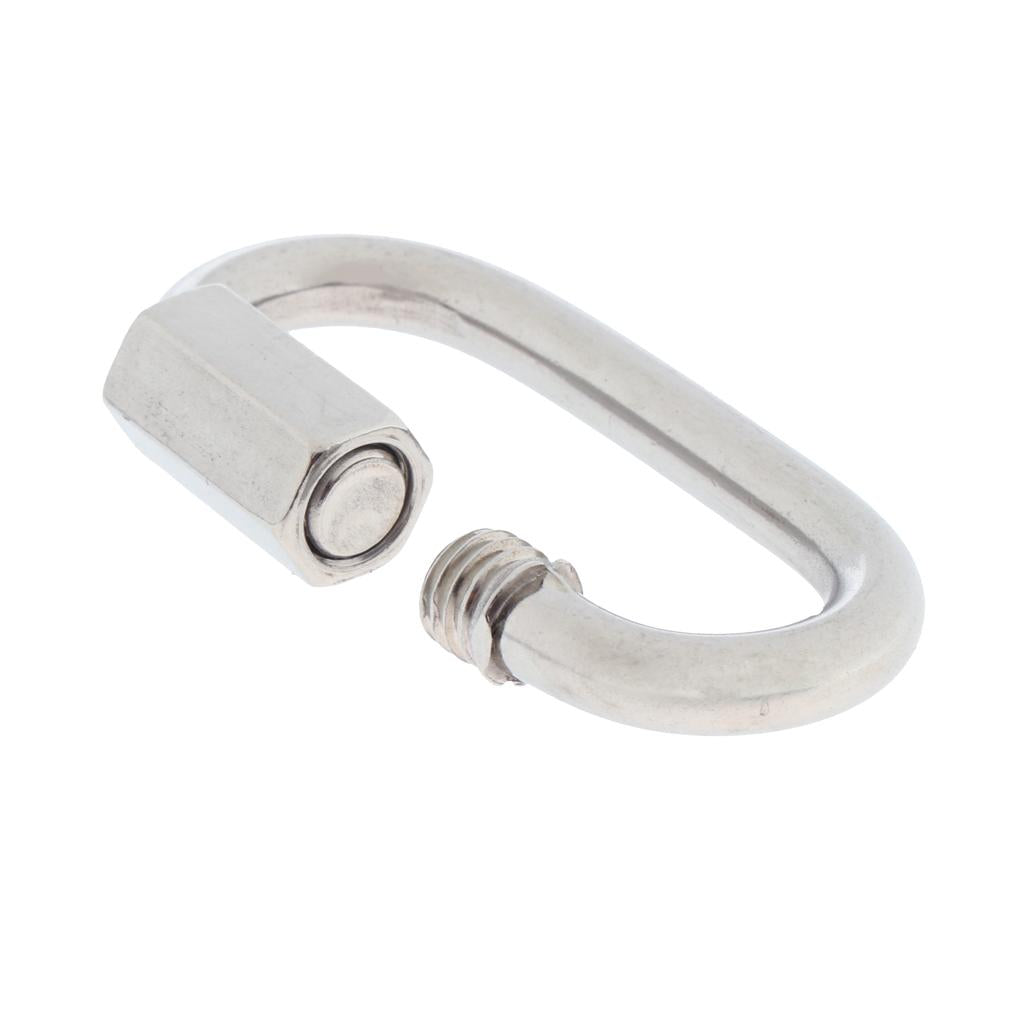 Stainless Steel Oval Quick Link Chain Fastener Marine Hook Carabiner 304-5mm