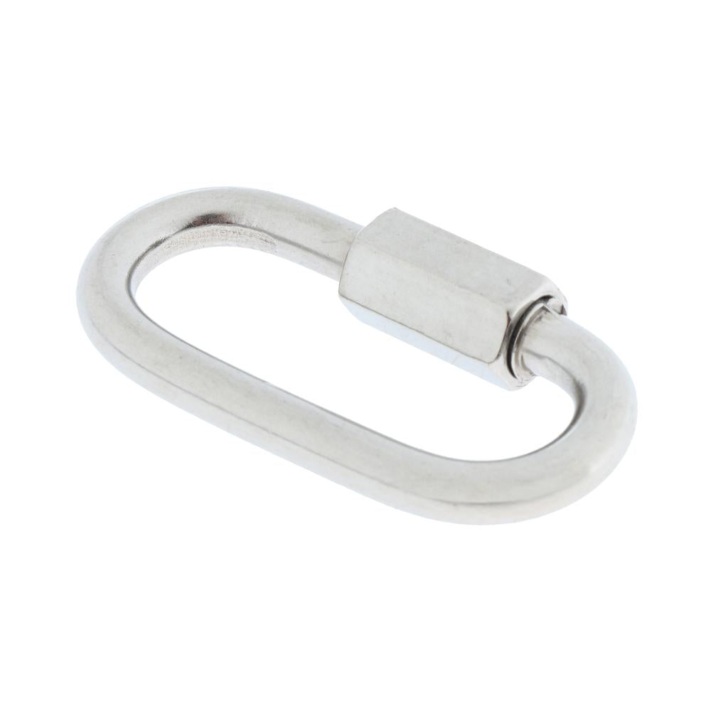 Stainless Steel Oval Quick Link Chain Fastener Marine Hook Carabiner 304-5mm