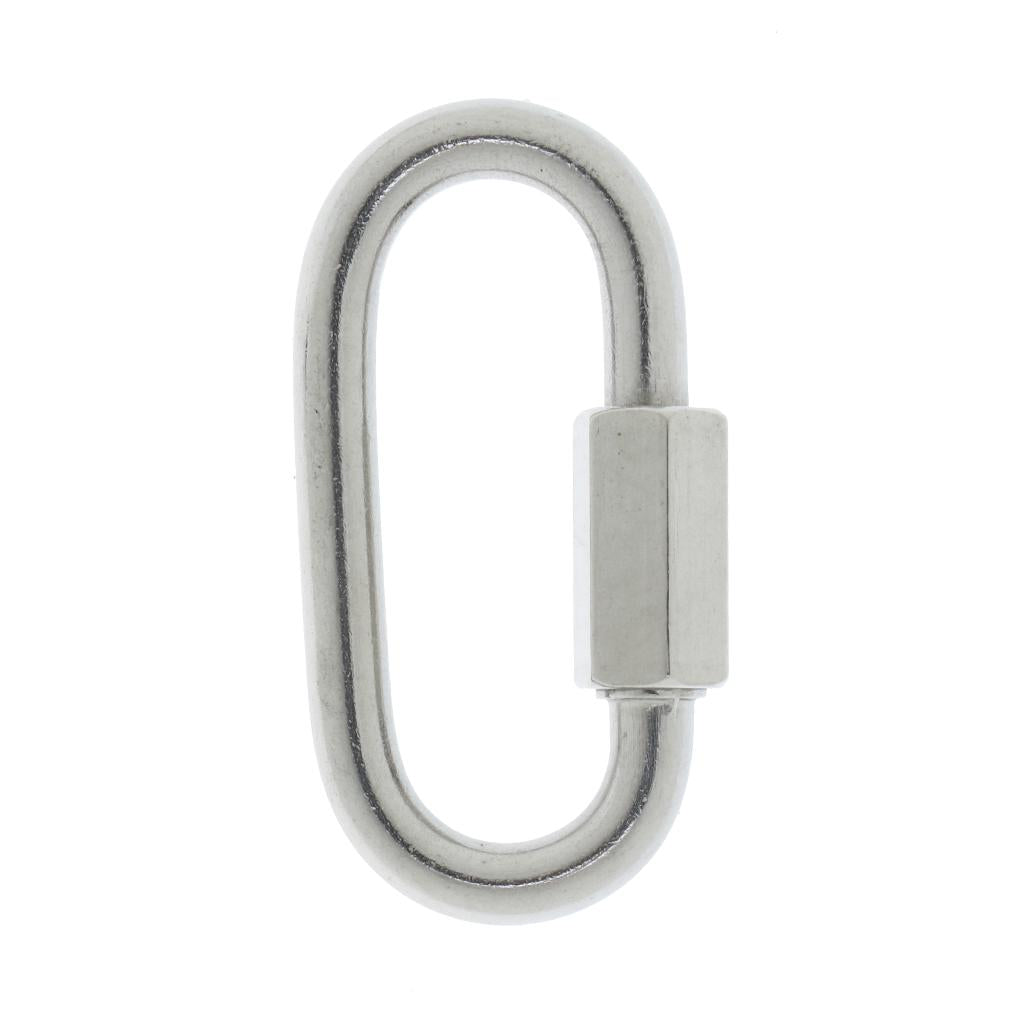 Stainless Steel Oval Quick Link Chain Fastener Marine Hook Carabiner 304-6mm