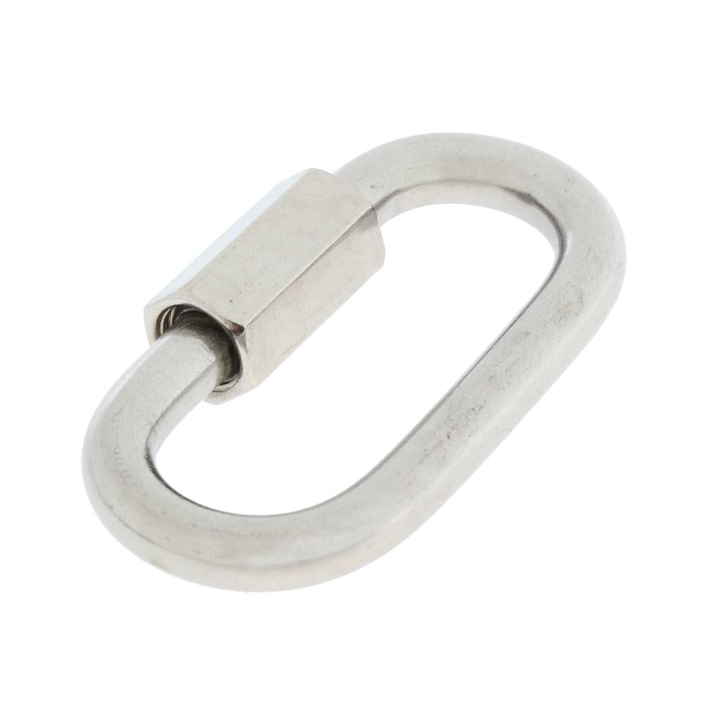 Stainless Steel Oval Quick Link Chain Fastener Marine Hook Carabiner 304-6mm