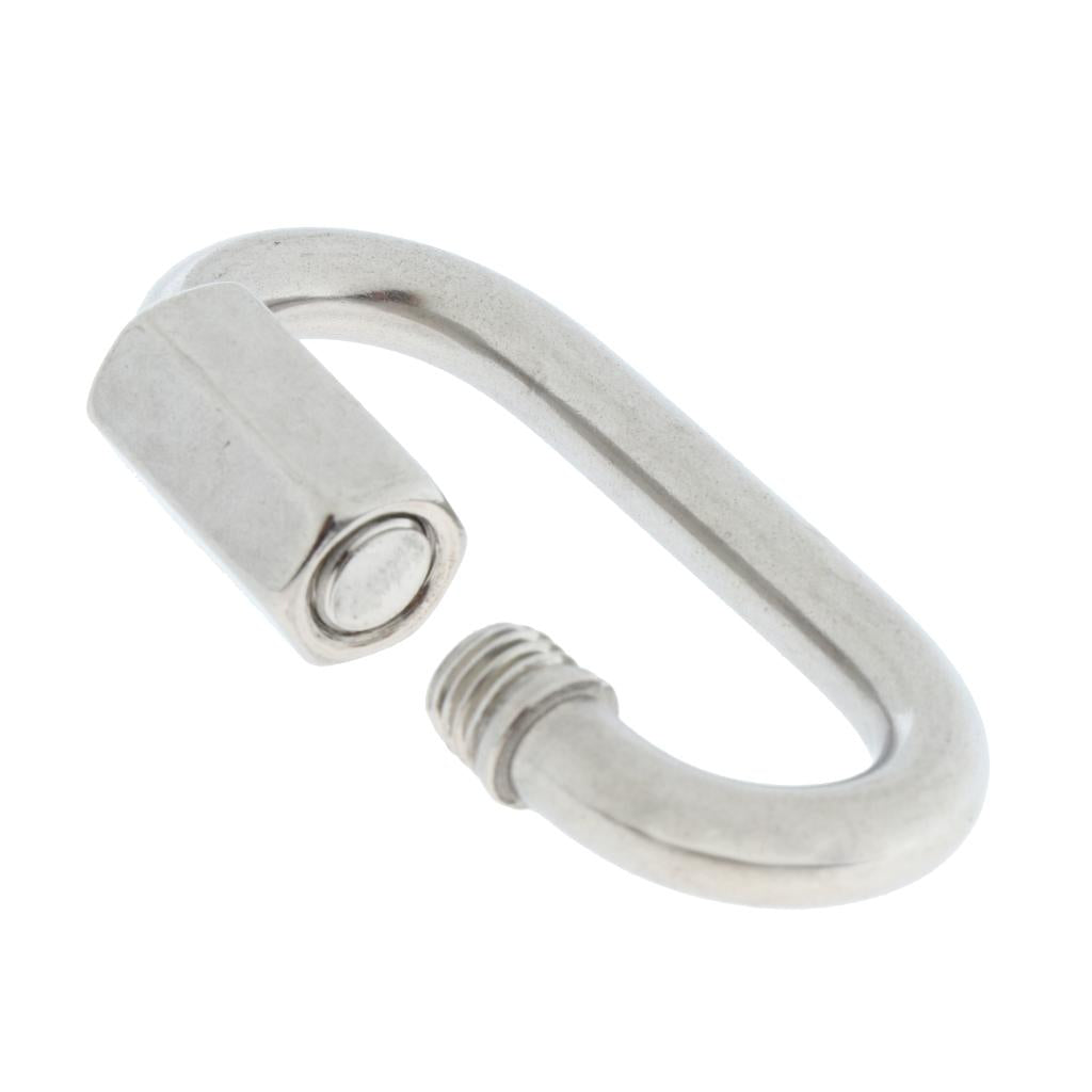 Stainless Steel Oval Quick Link Chain Fastener Marine Hook Carabiner 304-8mm