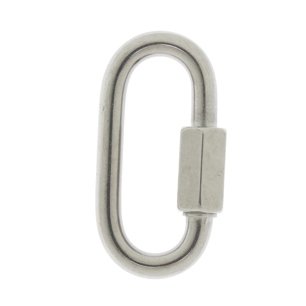 Stainless Steel Oval Quick Link Chain Fastener Marine Hook Carabiner 304-8mm