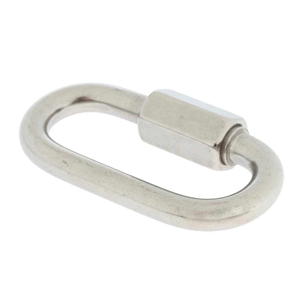 Stainless Steel Oval Quick Link Chain Fastener Marine Hook Carabiner 304-8mm