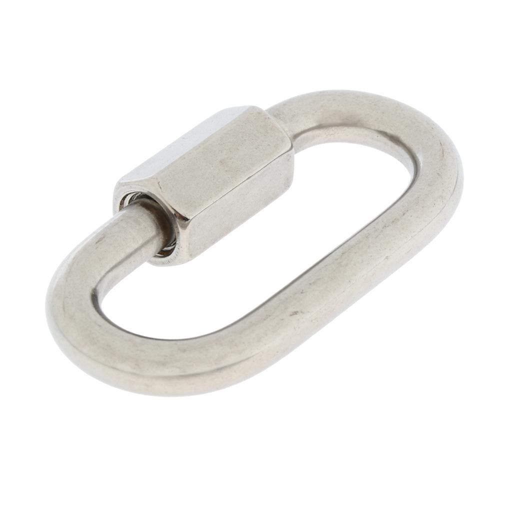 Stainless Steel Oval Quick Link Chain Fastener Marine Hook Carabiner 304-8mm