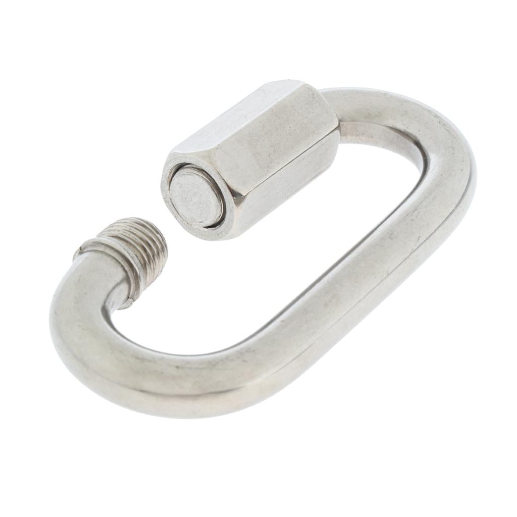 10mm Stainless Steel 304 Quick Links Chain Fastener Marine Hook Carabiner