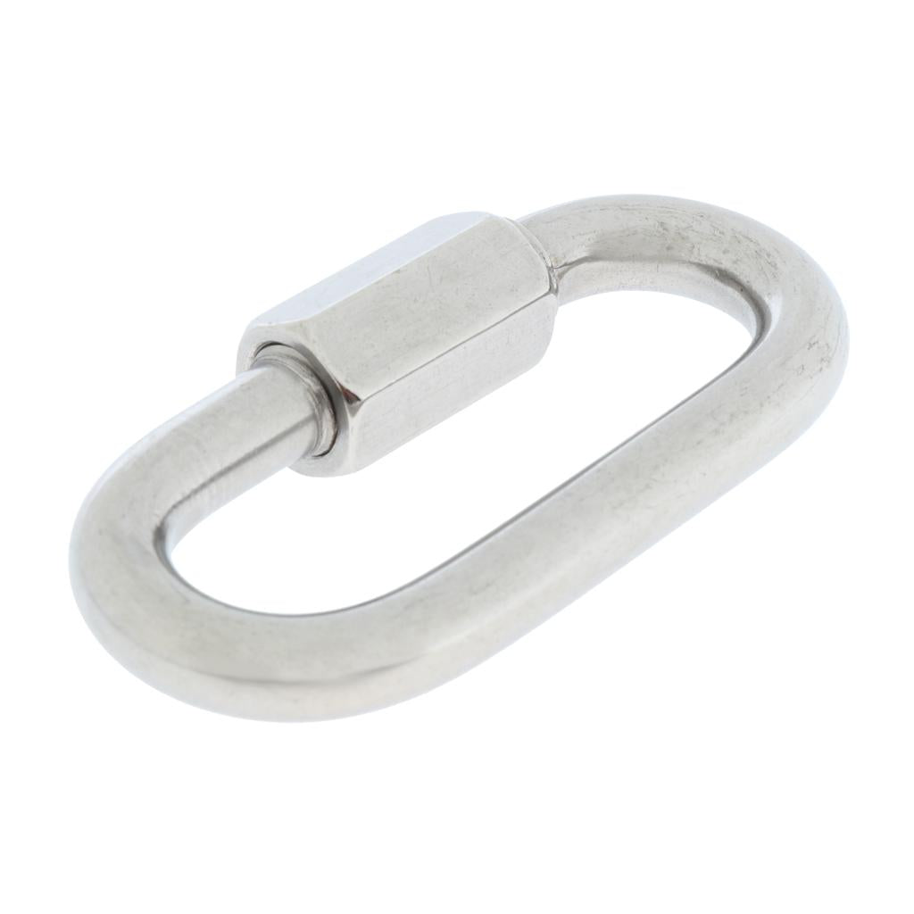 10mm Stainless Steel 304 Quick Links Chain Fastener Marine Hook Carabiner