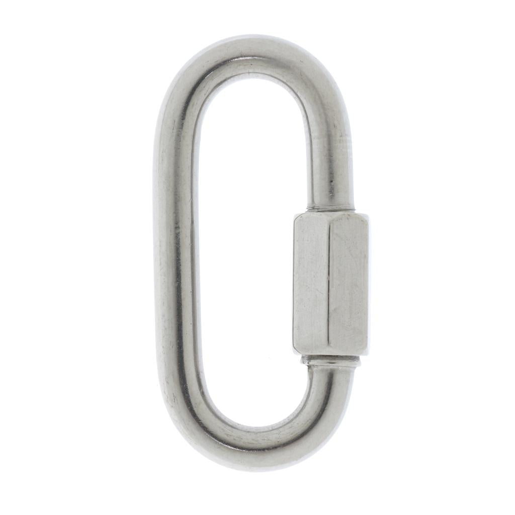 10mm Stainless Steel 304 Quick Links Chain Fastener Marine Hook Carabiner