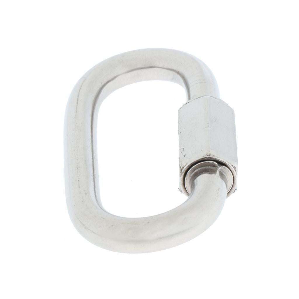 Stainless Steel Oval Quick Link Chain Fastener Marine Hook Carabiner 316-6mm