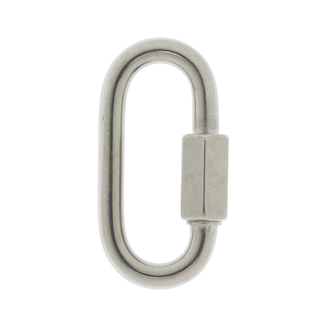 Stainless Steel Oval Quick Link Chain Fastener Marine Hook Carabiner 316-8mm