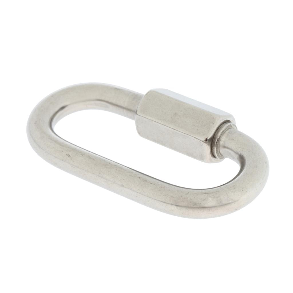 Stainless Steel Oval Quick Link Chain Fastener Marine Hook Carabiner 316-8mm