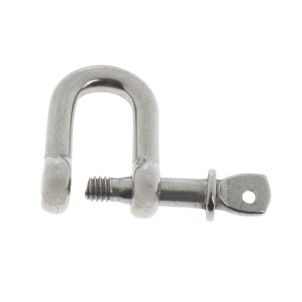 Stainless Steel D-Shackle Chain Shackle Rigging Fastener M4-M8 M4-4mm