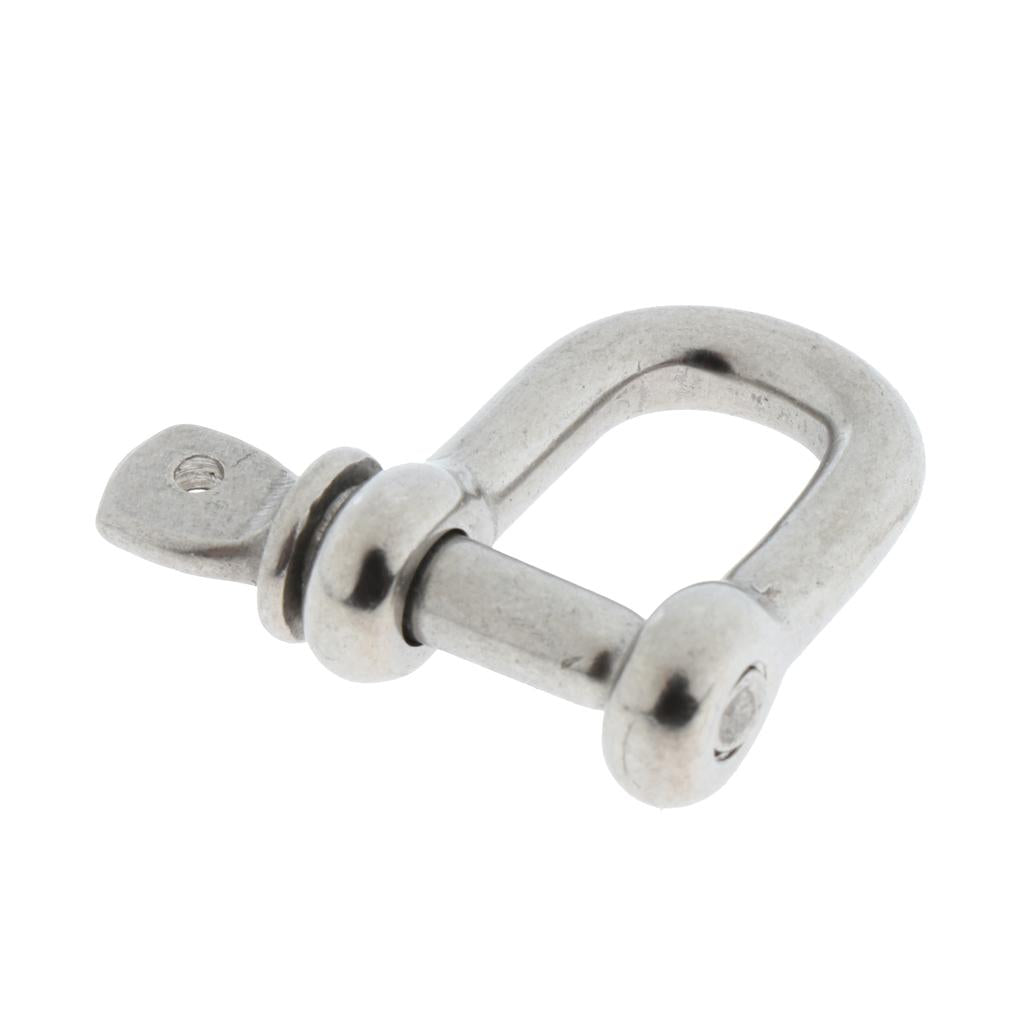 Stainless Steel D-Shackle Chain Shackle Rigging Fastener M4-M8 M4-4mm