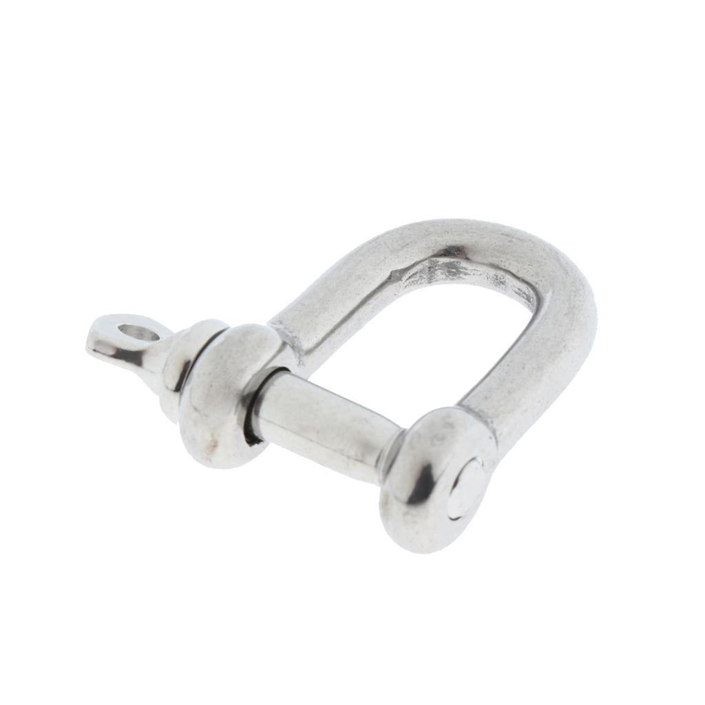 Stainless Steel D-Shackle Chain Shackle Rigging Fastener M4-M8 M5-5mm