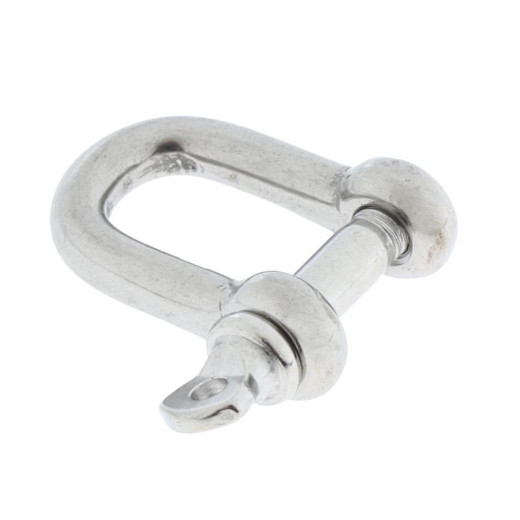 Stainless Steel D-Shackle Chain Shackle Rigging Fastener M4-M8 M5-5mm